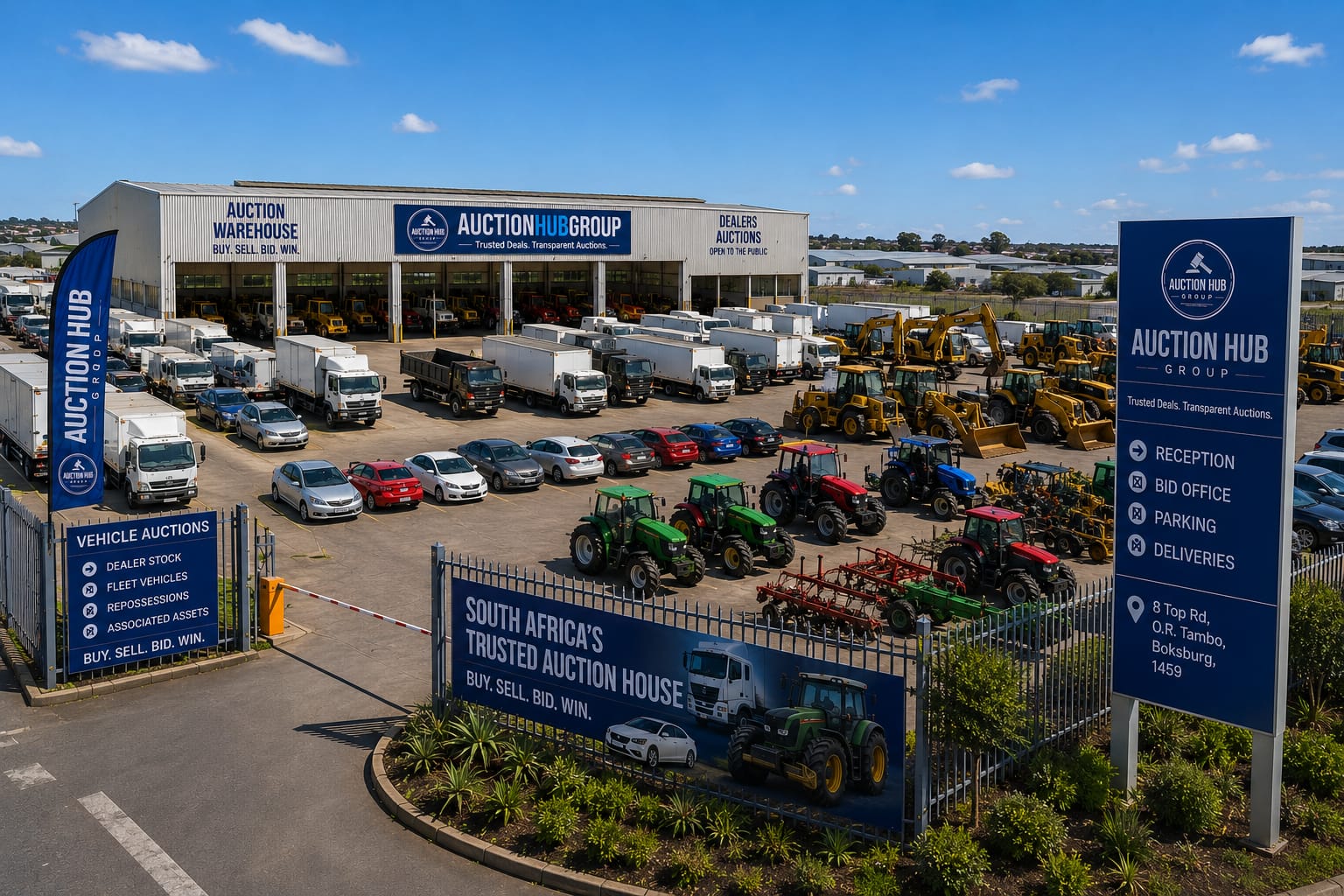 Auction Hub Group Boksburg branch — 8 Top Rd, O.R. Tambo
